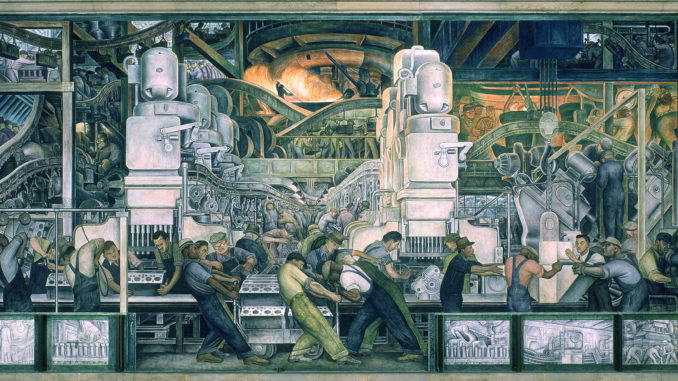 Mural de Diego Rivera. Detroit Institute of Arts.