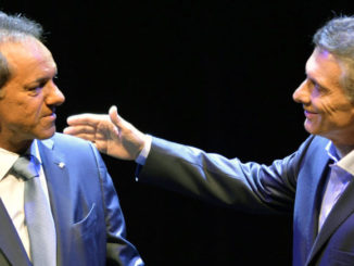 Daniel Scioli y Mauricio Macri.